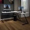 Flash Furniture 36.5 H, 71.5 W X Particleboard, Steel, White/Black NAN-CD-22181-WH-BK-GG - alternate 1